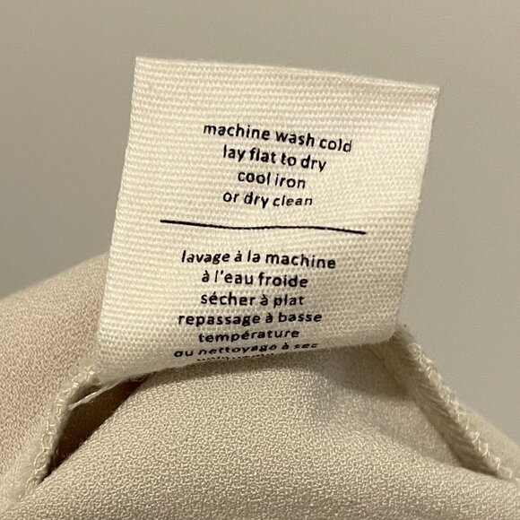 OAK + FORT Loose Fit Dress with Waist Strap - Cream - Size XS - Picture 7 of 7